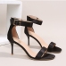 9 PU  Solid Fashion Ankle Strap Heels