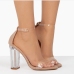 4Clear Upper Ankle Strap Comfortable Heels