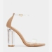 7Clear Upper Ankle Strap Comfortable Heels