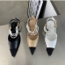 7Contrast Color Faux Pearl Heels For Women