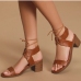 4Fashion Chunky Women Heeled Sandals