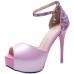 12Fashion Solid Peep-toe Pump Out Door Shoes
