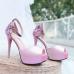 11Fashion Solid Peep-toe Pump Out Door Shoes