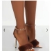 5Furry Chain Pointed Toe Stiletto High Heels