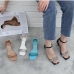 5Korean Style New Square Toe Stiletto Ladies Sandals