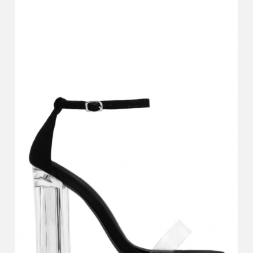 Ladies Street Chunky Ankle Strap Heels