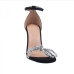 13Sexy Bow Rhinestone Square Toe High Heels