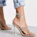 9Sexy Goblet Heel Rhinestone High Heels Sandals