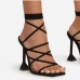 5Sexy Hollow Out Square Toe Bandage Design Sandals