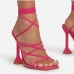 10Sexy Hollow Out Square Toe Bandage Design Sandals