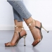 3Sexy Square Toe Chain Heels For Women
