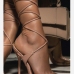 8Square Toe Women Ankle Strap Heels