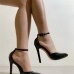 6Street Pointed Toe Design Ankle Strap Heels