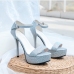 8Evening Party Rhinestone High Heel Platform Sandals