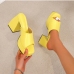 6Fashion Solid Chunky Platform High Heels