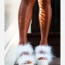 7New Designs Fluffy Chunky Platform Heels Women