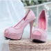 5Stylish Lace Peep Toe Super High Platform Heels