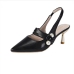 1  Pointed Faux Pearl Design High Heels Women 