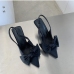 16Bow Decor Pointed Toe Heels For Women