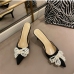 14Bow Faux Pearl Pointed Toe Stiletto Heels