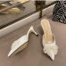 6Bow Faux Pearl Pointed Toe Stiletto Heels