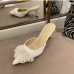 7Bow Faux Pearl Pointed Toe Stiletto Heels