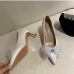 8Elegant Bow Rhinestone Patchwork Women's Pumps