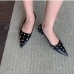 4Elegant Rhinestone Pointed Toe Low Heel Pumps