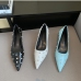 6Elegant Rhinestone Pointed Toe Low Heel Pumps