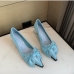 9Fashion Rhinestone Bow Womens Stiletto Heels