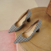 6Fashion Sexy Pointed Houndstooth Thin Heels Shoes