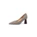 8Fashion Sexy Pointed Houndstooth Thin Heels Shoes