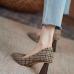 9Fashion Sexy Pointed Houndstooth Thin Heels Shoes