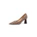 10Fashion Sexy Pointed Houndstooth Thin Heels Shoes