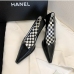 4Fashionable Contrast Color Plaid Stiletto High Heels