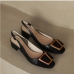 1French Style Contrast Color High Heels Women