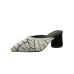 1Korean Style Pointed Knitting Slip On Shoes