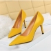 6OL Style Simple Design Pointed Toe Ladies Stilettos