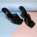 18Outdoor Chunky  Square Toe Heeled Slippers  