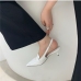 5Pointed Toe Color Block Designer Heels