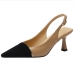 12Pointed Toe Color Blocking Heels For Ladies