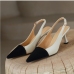 10Pointed Toe Color Blocking Heels For Ladies