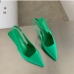 25Pointed Toe Solid Ladies High Heels