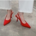 4Pointed Toe Solid Ladies High Heels