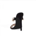 5Stylish Sequined Stiletto Square Toe Heeled Sandals