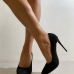 1Suede Pointed Toe Super High Women's Pumps