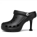 17Summer Fashion Hole Slip On Heels 