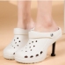 10Summer Fashion Hole Slip On Heels 