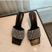 10Temperament Rhinestone Stiletto Heel Womens Slippers