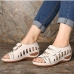 5 Hollow Out  Velcro  Summer  Women's Sandals